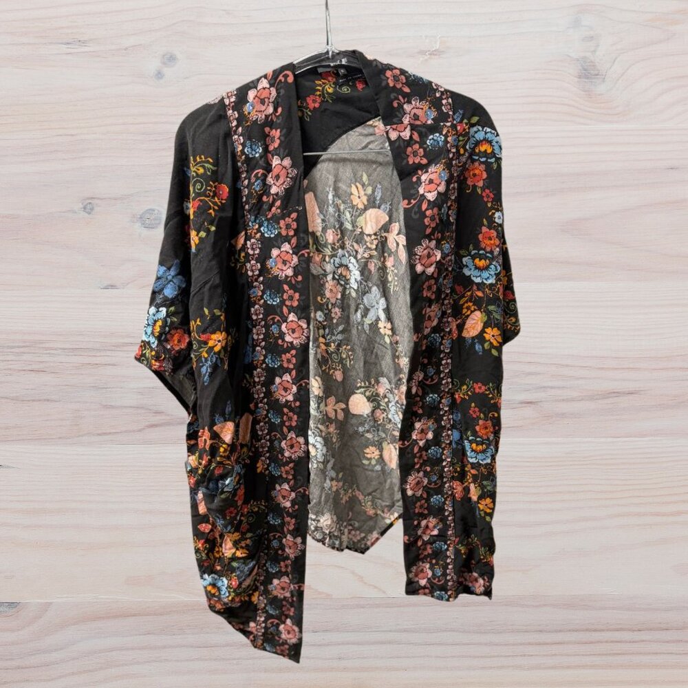 Miss me Floral Kimono Wrap Cardigan - Size S